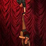 Suspension of Disbelief - Red Trapeze - One Foot